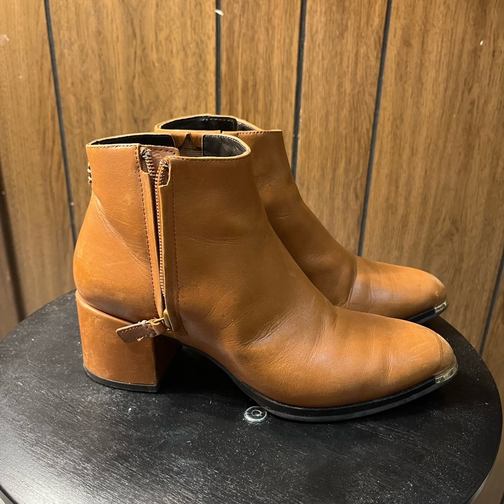 Cole Haan Tan Ankle Boots